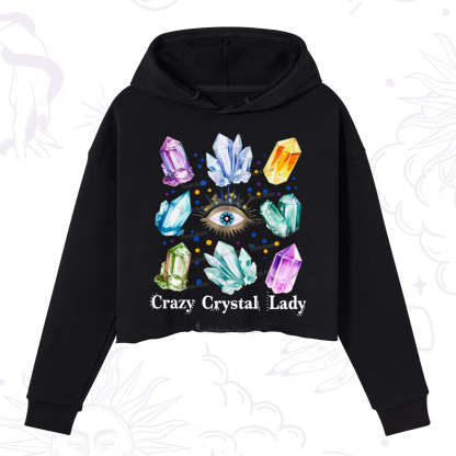 Purplehecate Crysral Lady Crop Hoodie