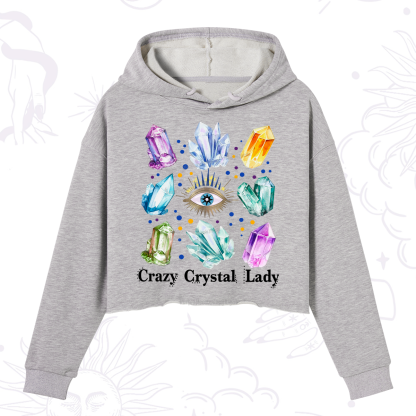 Purplehecate Crysral Lady Crop Hoodie