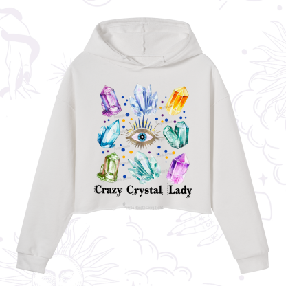 Purplehecate Crysral Lady Crop Hoodie