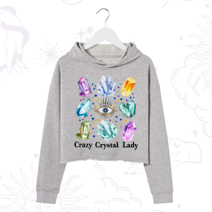 Purplehecate Crysral Lady Crop Hoodie