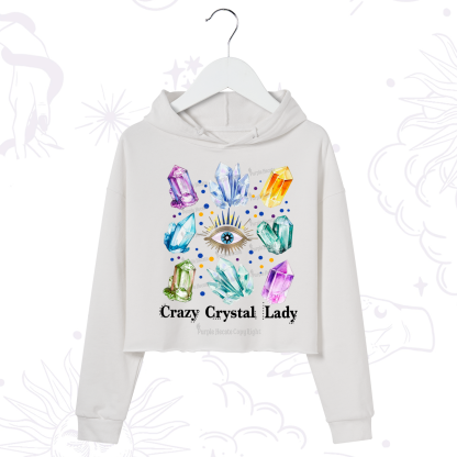 Purplehecate Crysral Lady Crop Hoodie