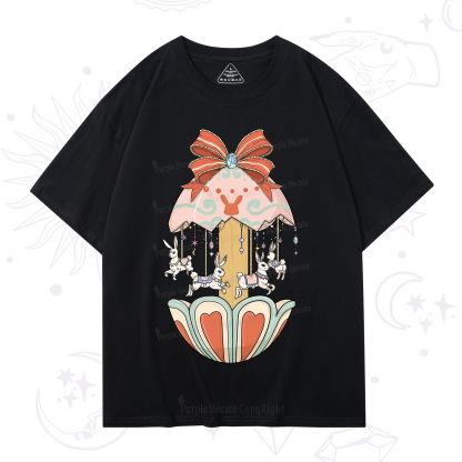 Purplehecate Bunny Carousel Easter T-Shirt