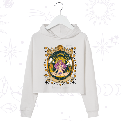Purplehecate Virgo Radiance Zodiac Crop Hoodie
