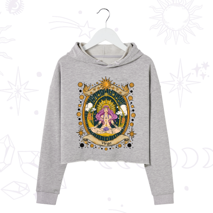 Purplehecate Virgo Radiance Zodiac Crop Hoodie