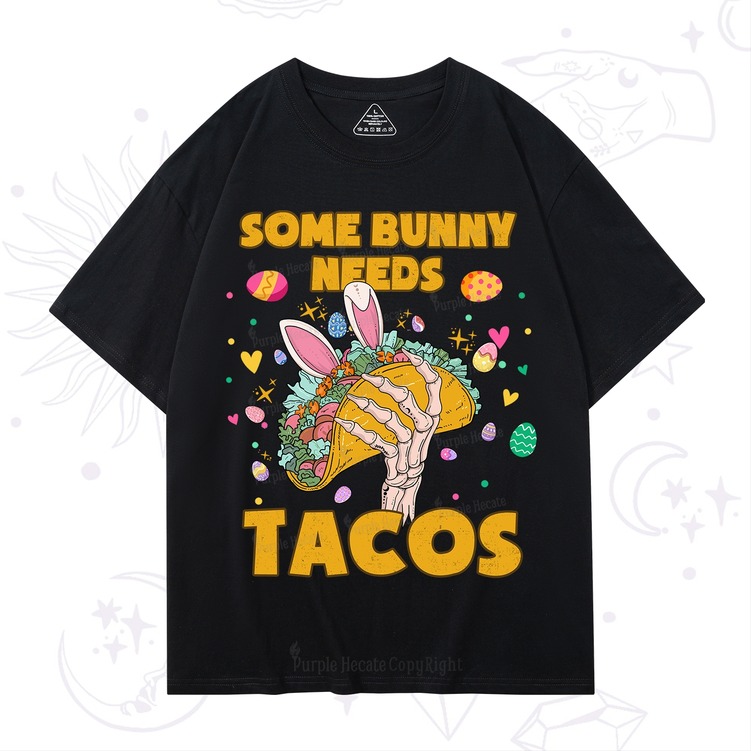 Purplehecate Some Bunny Needs Tacos Easter T-Shirt