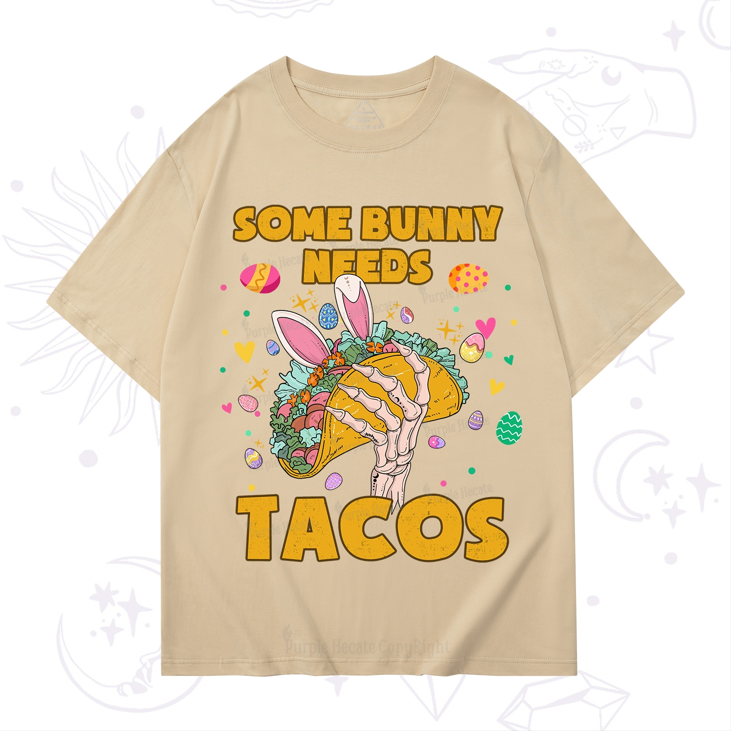 Purplehecate Some Bunny Needs Tacos Easter T-Shirt