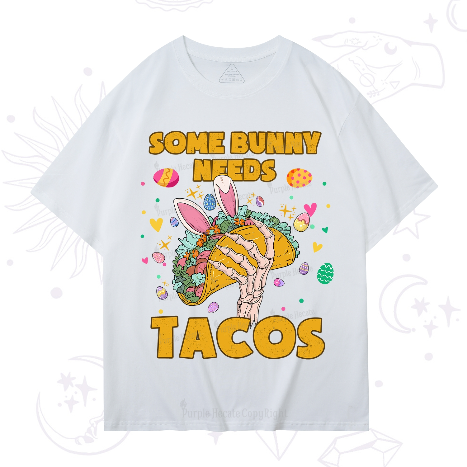 Purplehecate Some Bunny Needs Tacos Easter T-Shirt