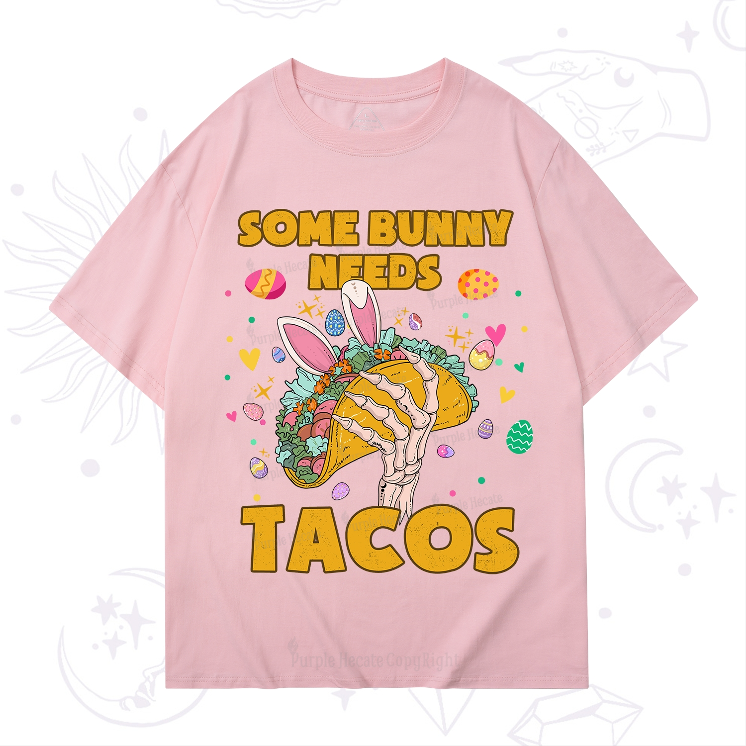 Purplehecate Some Bunny Needs Tacos Easter T-Shirt