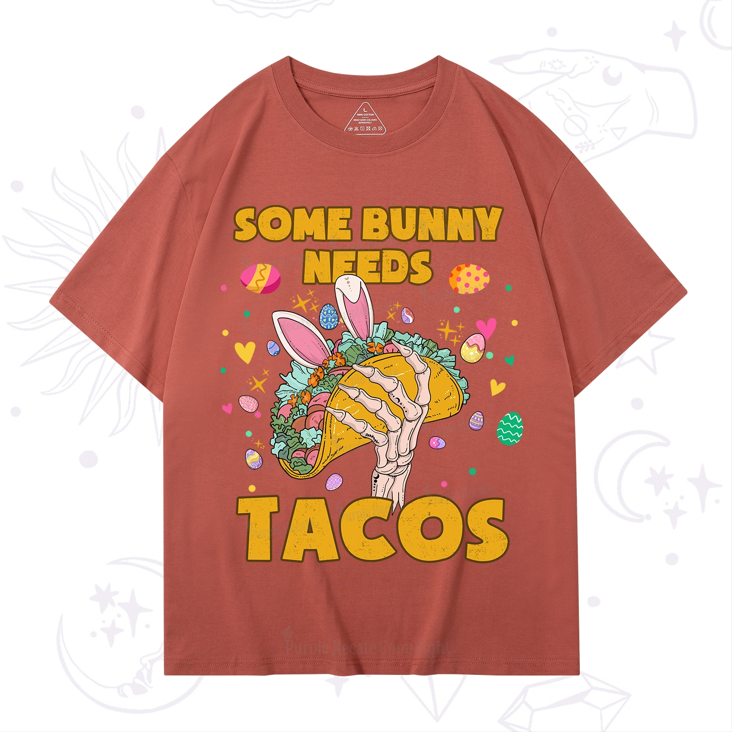 Purplehecate Some Bunny Needs Tacos Easter T-Shirt