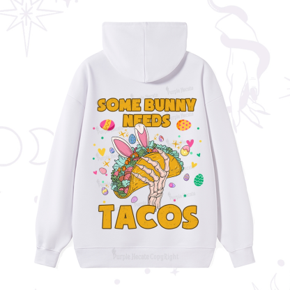 Purplehecate Some Bunny Needs Tacos Easter Hoodie