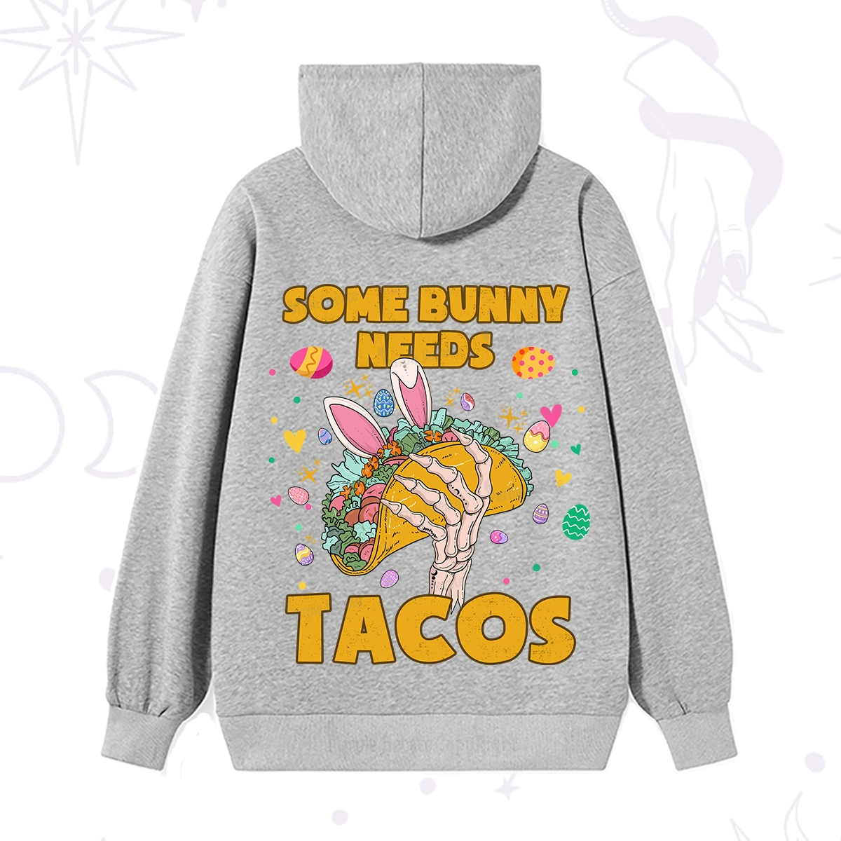 Purplehecate Some Bunny Needs Tacos Easter Hoodie