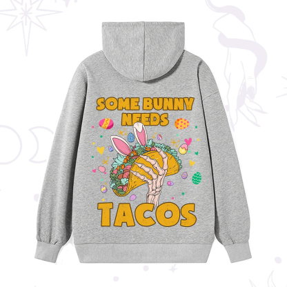 Purplehecate Some Bunny Needs Tacos Easter Hoodie