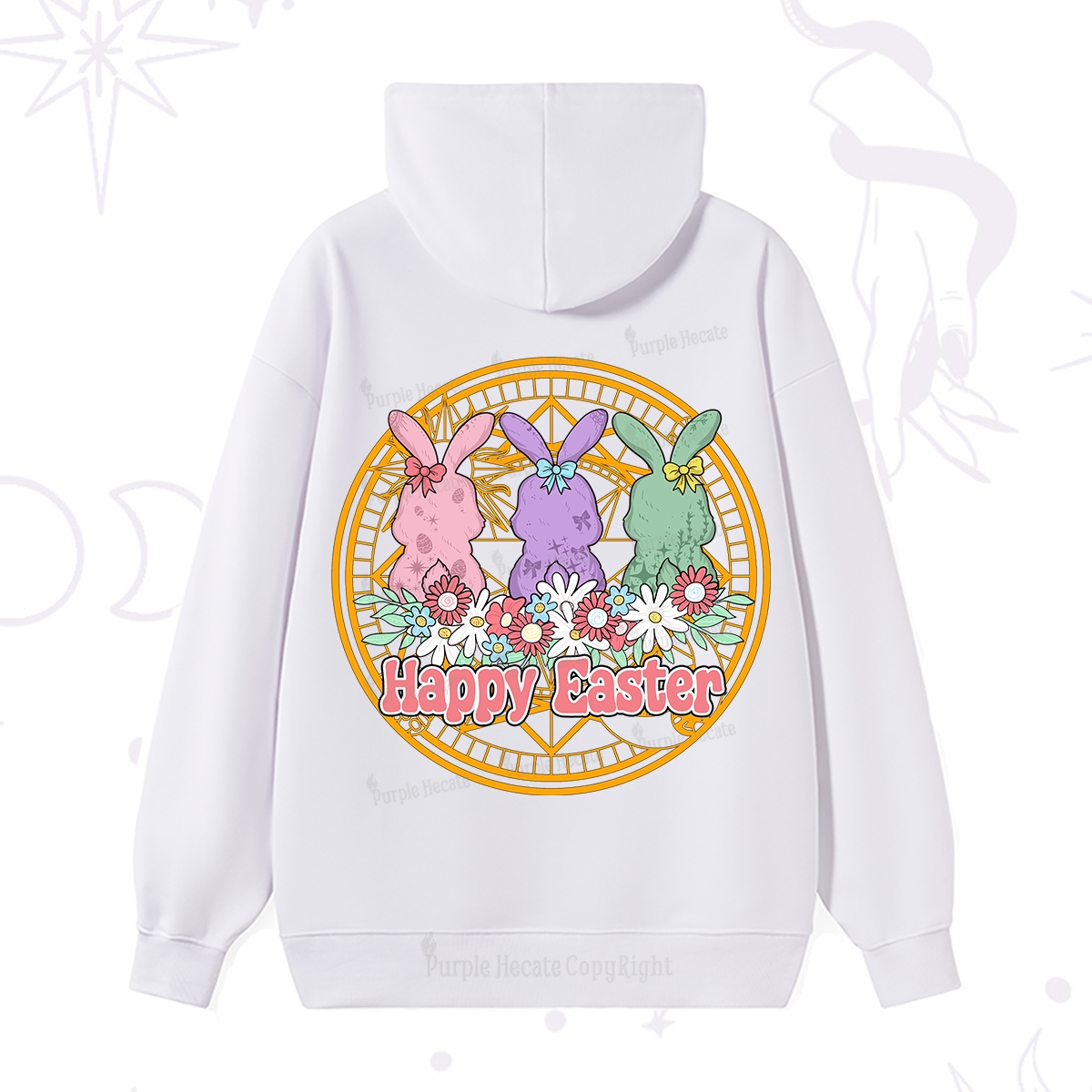 Purplehecate Happy Easter Bunny Hoodie