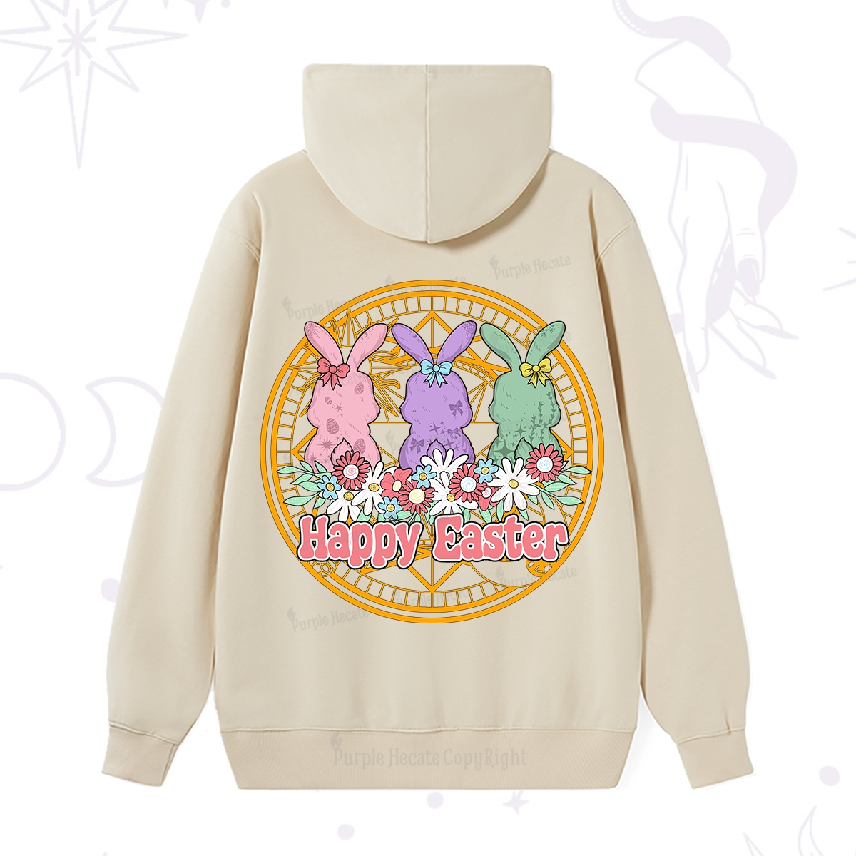 Purplehecate Happy Easter Bunny Hoodie