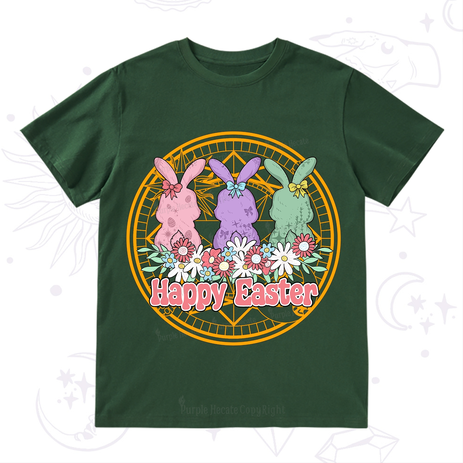 Purplehecate Happy Easter Bunny T-Shirt
