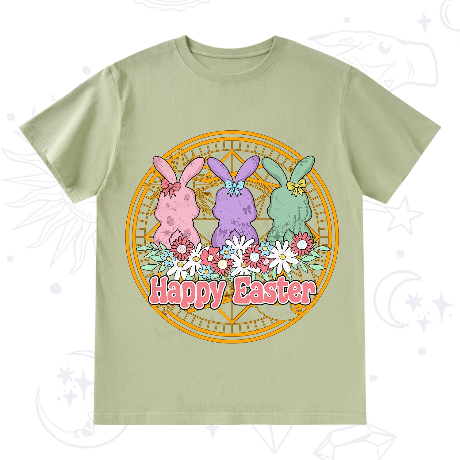 Purplehecate Happy Easter Bunny T-Shirt