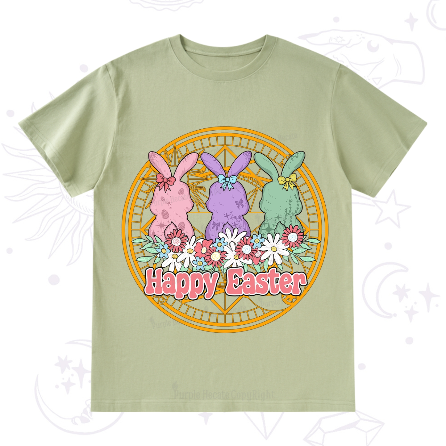 Purplehecate Happy Easter Bunny T-Shirt