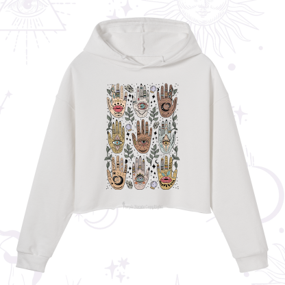 Purplehecate Helping Hands Crop Hoodie