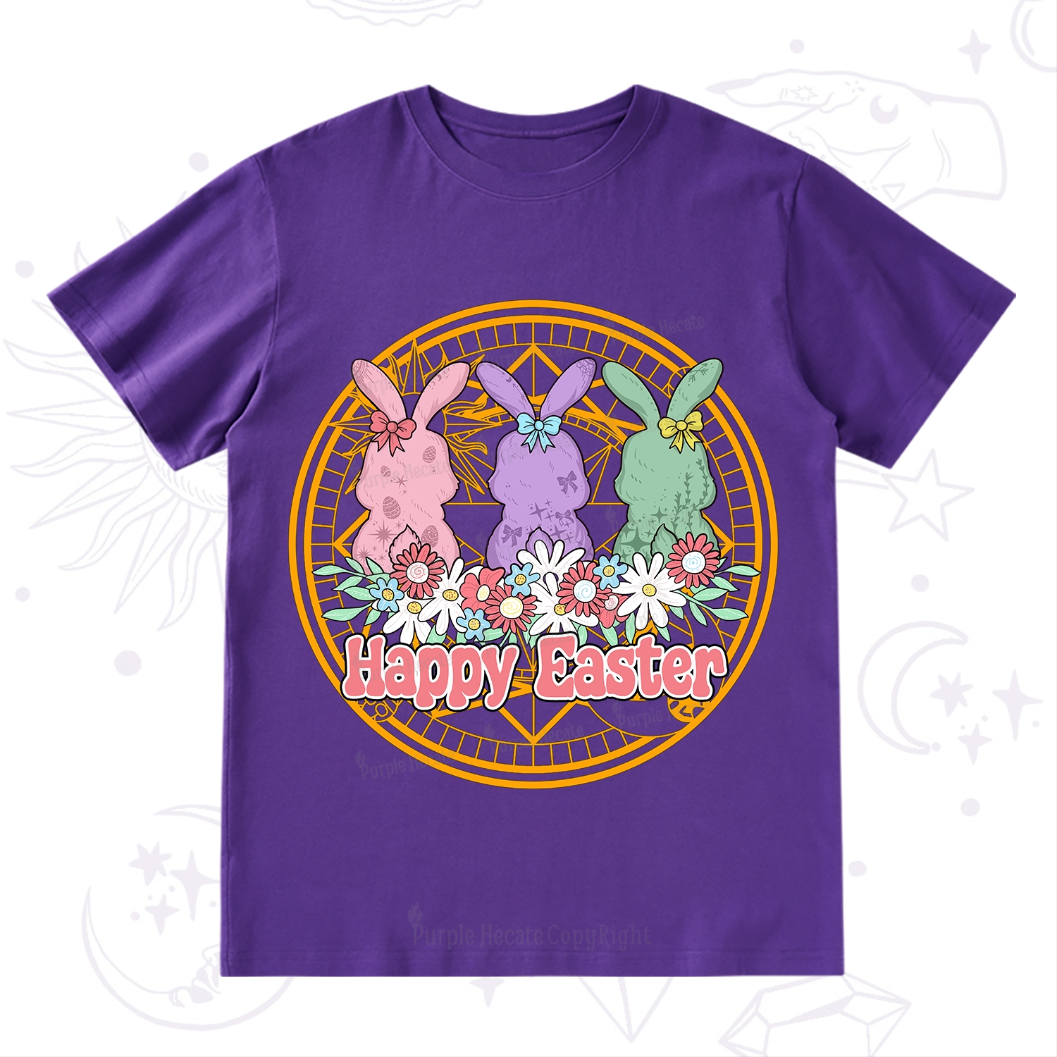 Purplehecate Happy Easter Bunny T-Shirt