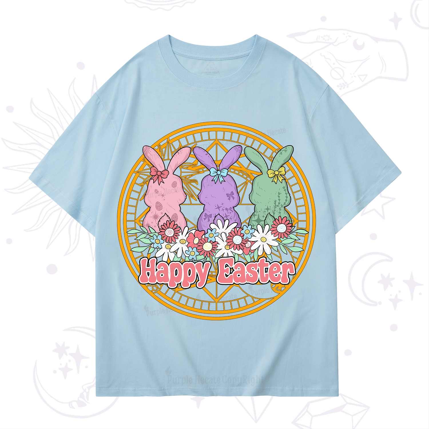 Purplehecate Happy Easter Bunny T-Shirt