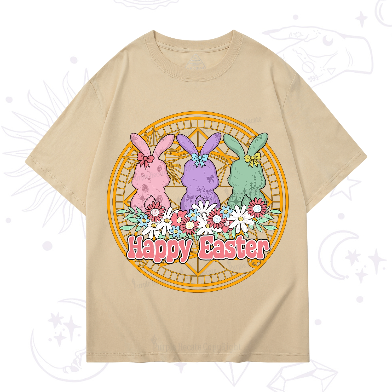 Purplehecate Happy Easter Bunny T-Shirt