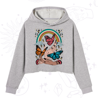 Purplehecate Metamorphoses Crop Hoodie