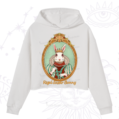 Purplehecate Regal Easter Bunny Crop Hoodie