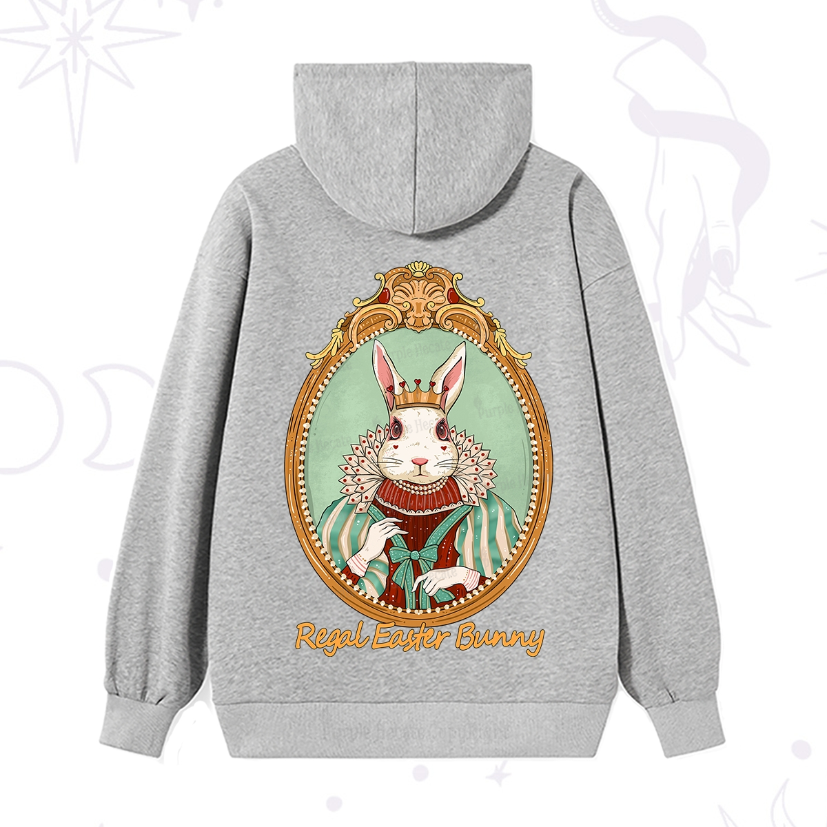 Purplehecate Regal Easter Bunny Hoodie