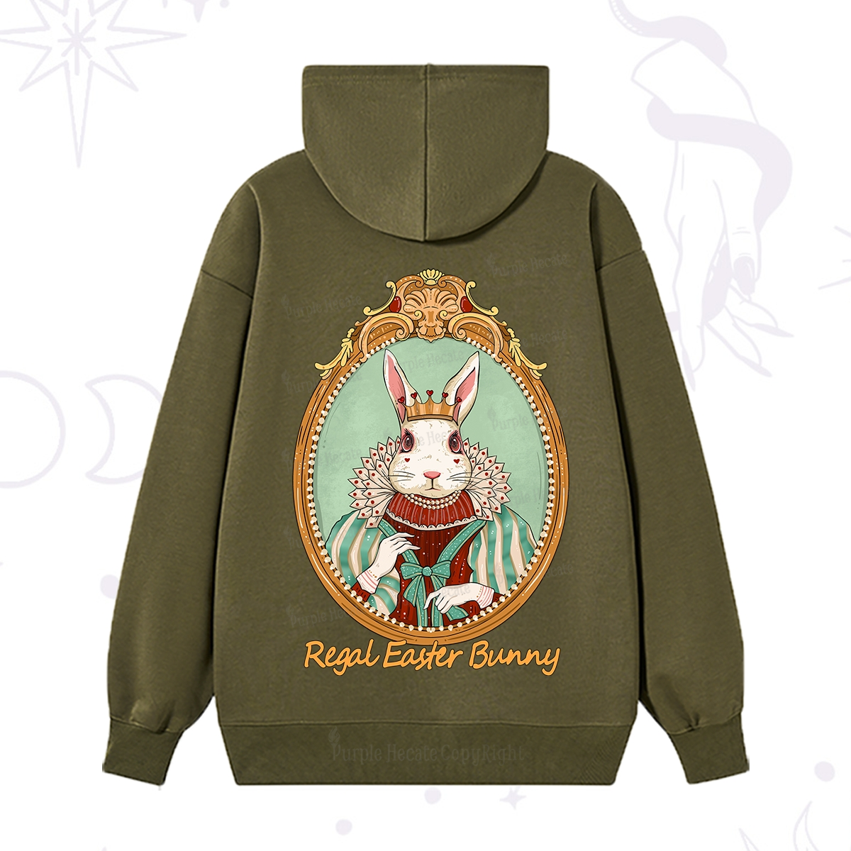 Purplehecate Regal Easter Bunny Hoodie