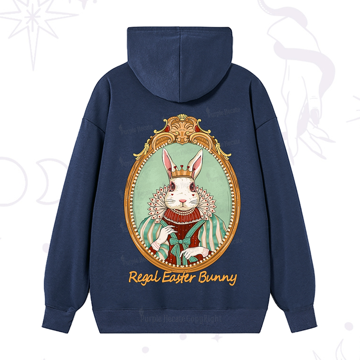 Purplehecate Regal Easter Bunny Hoodie