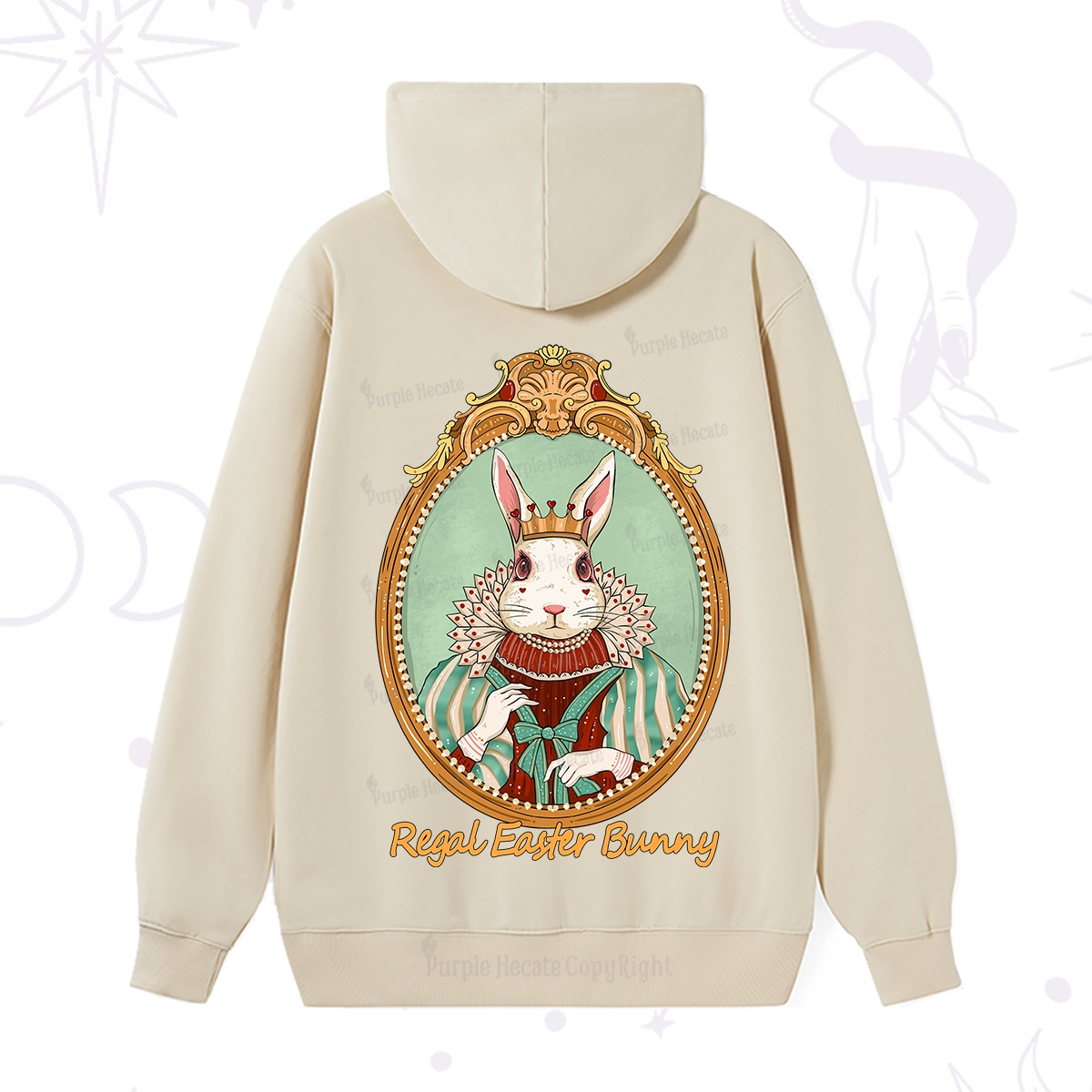 Purplehecate Regal Easter Bunny Hoodie