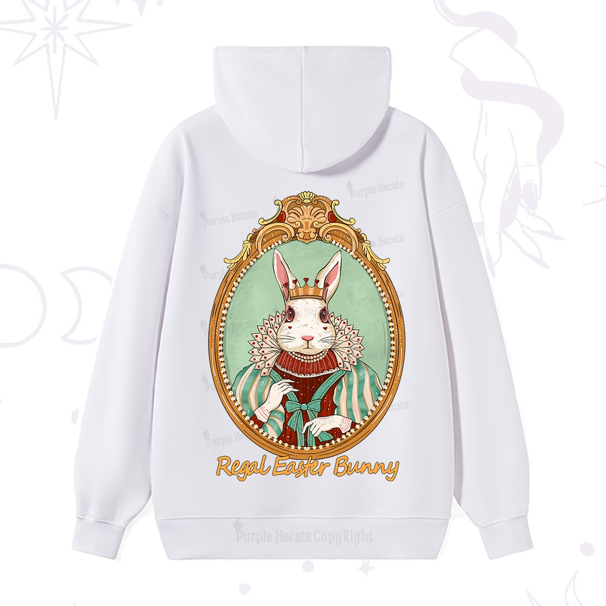 Purplehecate Regal Easter Bunny Hoodie