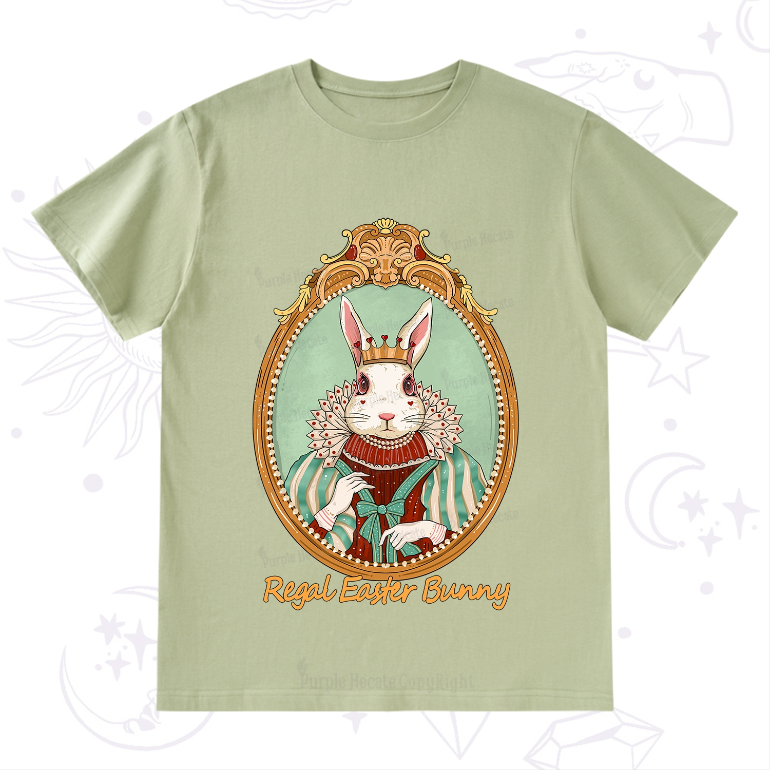 Purplehecate Regal Easter Bunny T-Shirt