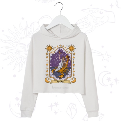 Purplehecate Scorpio Zodiac Crop Hoodie