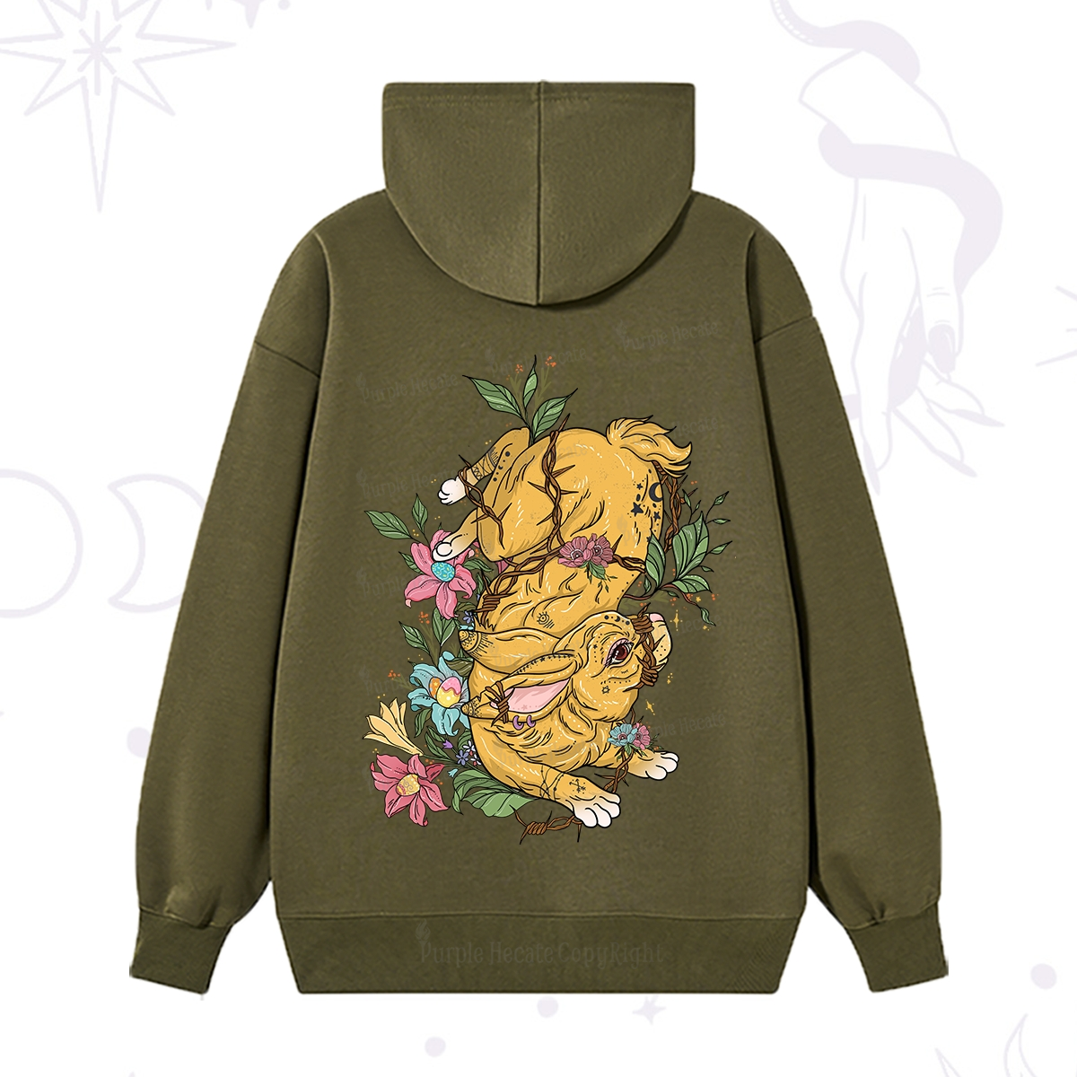 Purplehecate Thorn Bunny Easter Hoodie