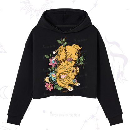 Purplehecate Thorn Bunny Easter Crop Hoodie