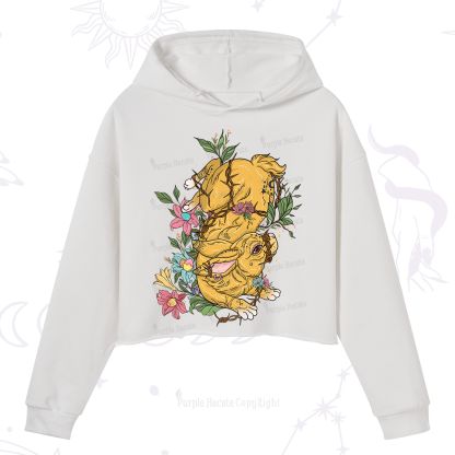 Purplehecate Thorn Bunny Easter Crop Hoodie