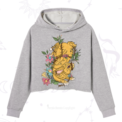 Purplehecate Thorn Bunny Easter Crop Hoodie
