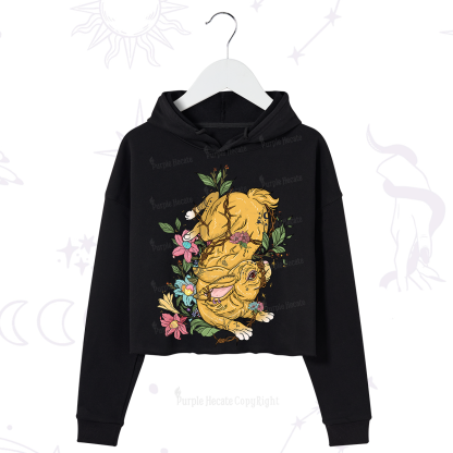 Purplehecate Thorn Bunny Easter Crop Hoodie