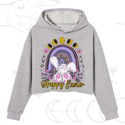 Purplehecate Happy Easter Crop Hoodie
