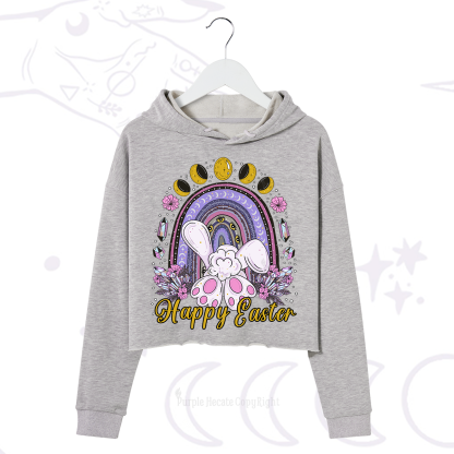 Purplehecate Happy Easter Crop Hoodie