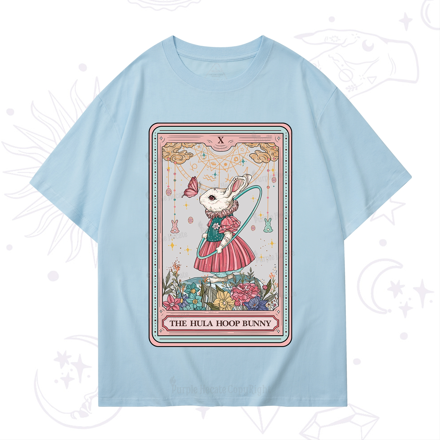Purplehecate The Hula Hoop Bunny Tarot T-Shirt