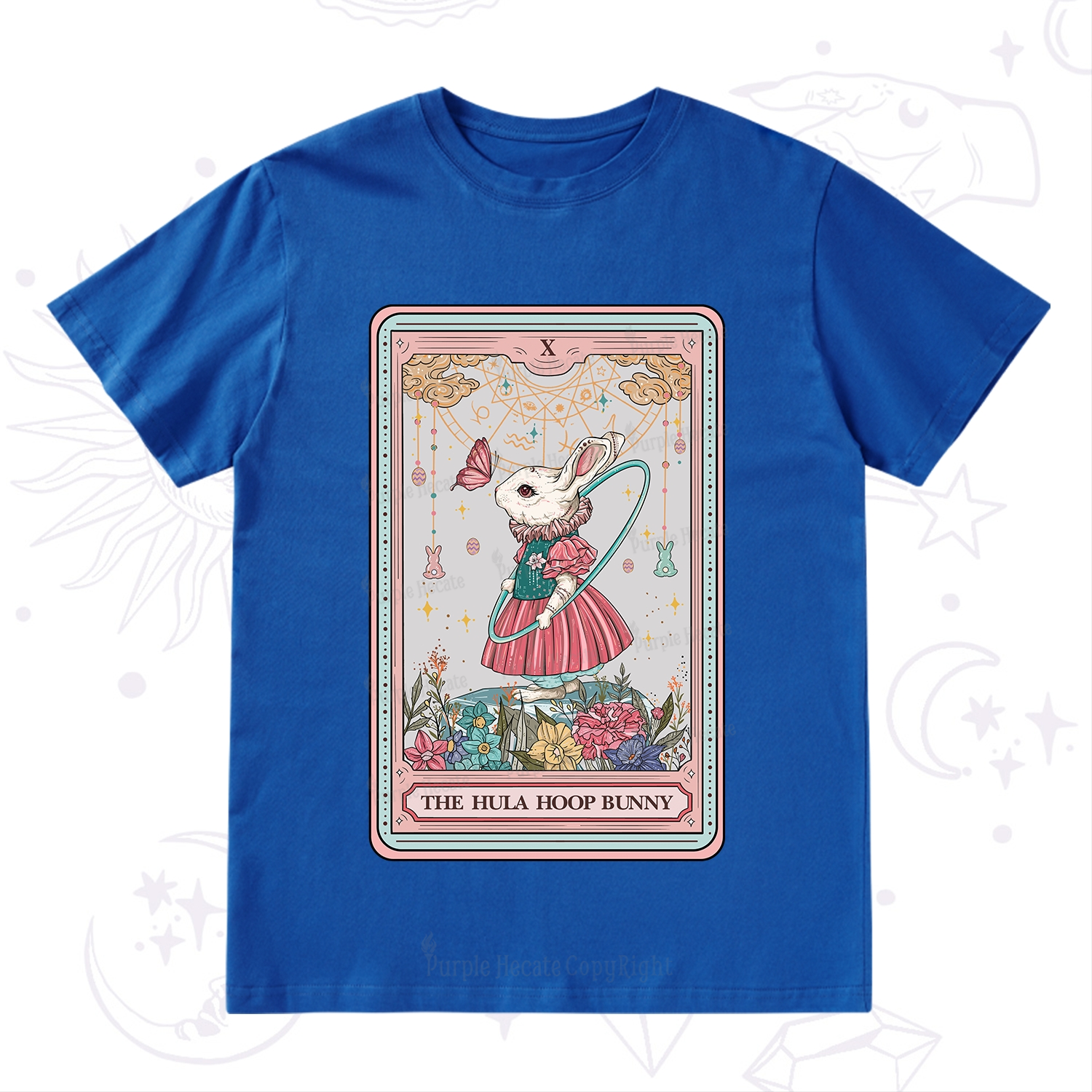 Purplehecate The Hula Hoop Bunny Tarot T-Shirt