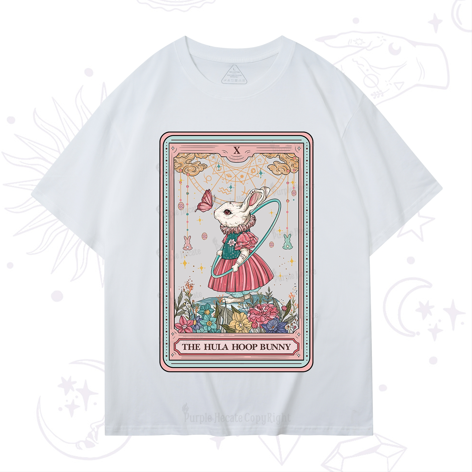 Purplehecate The Hula Hoop Bunny Tarot T-Shirt