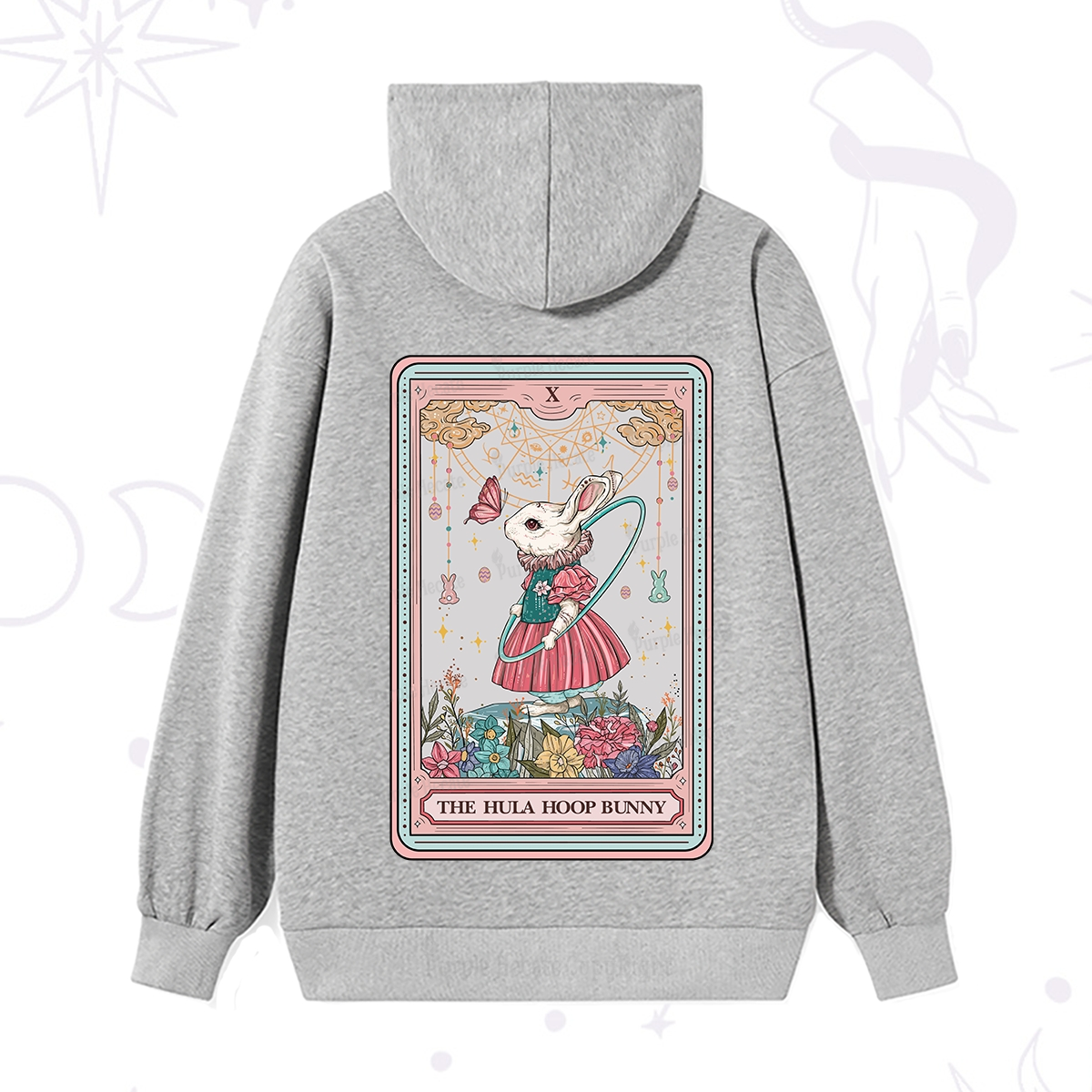 Purplehecate The Hula Hoop Bunny Tarot Hoodie