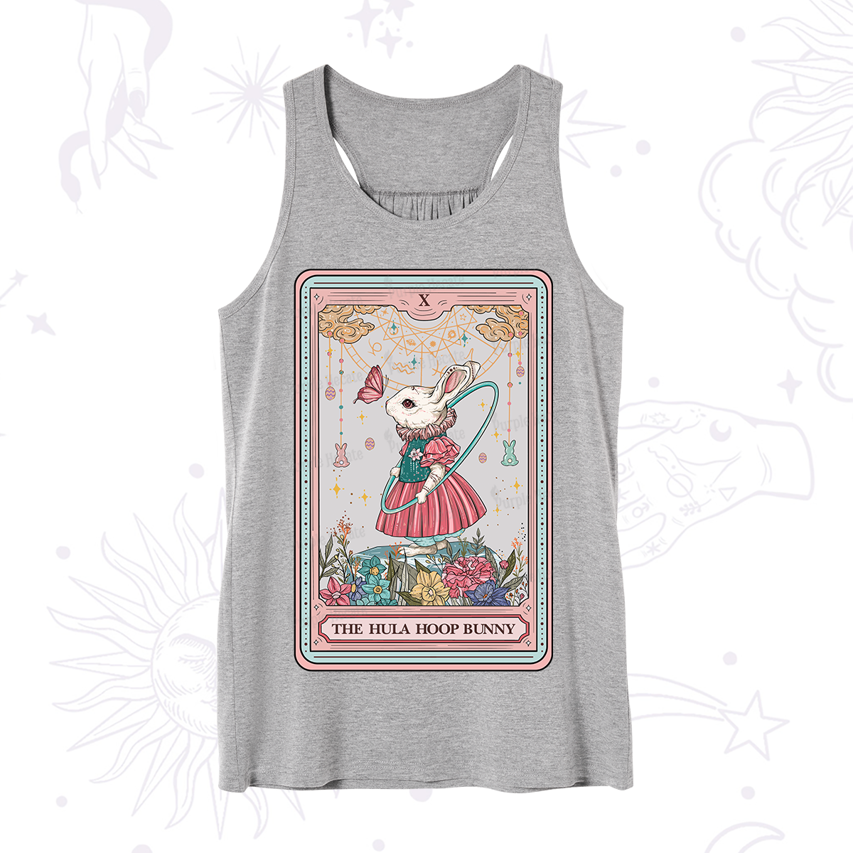 Purplehecate The Hula Hoop Bunny Tarot Tank