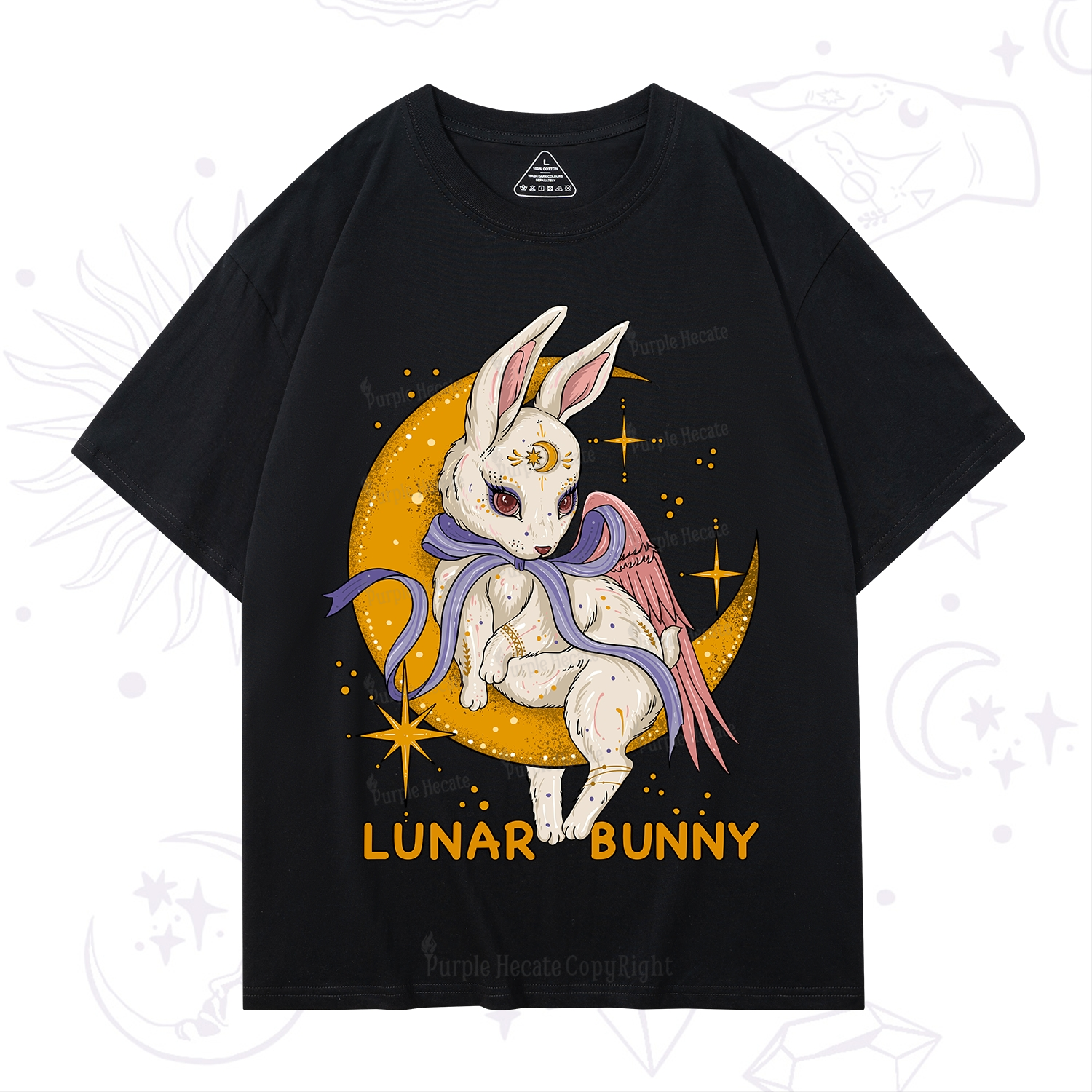 Purplehecate Lunar Bunny Easter T-Shirt