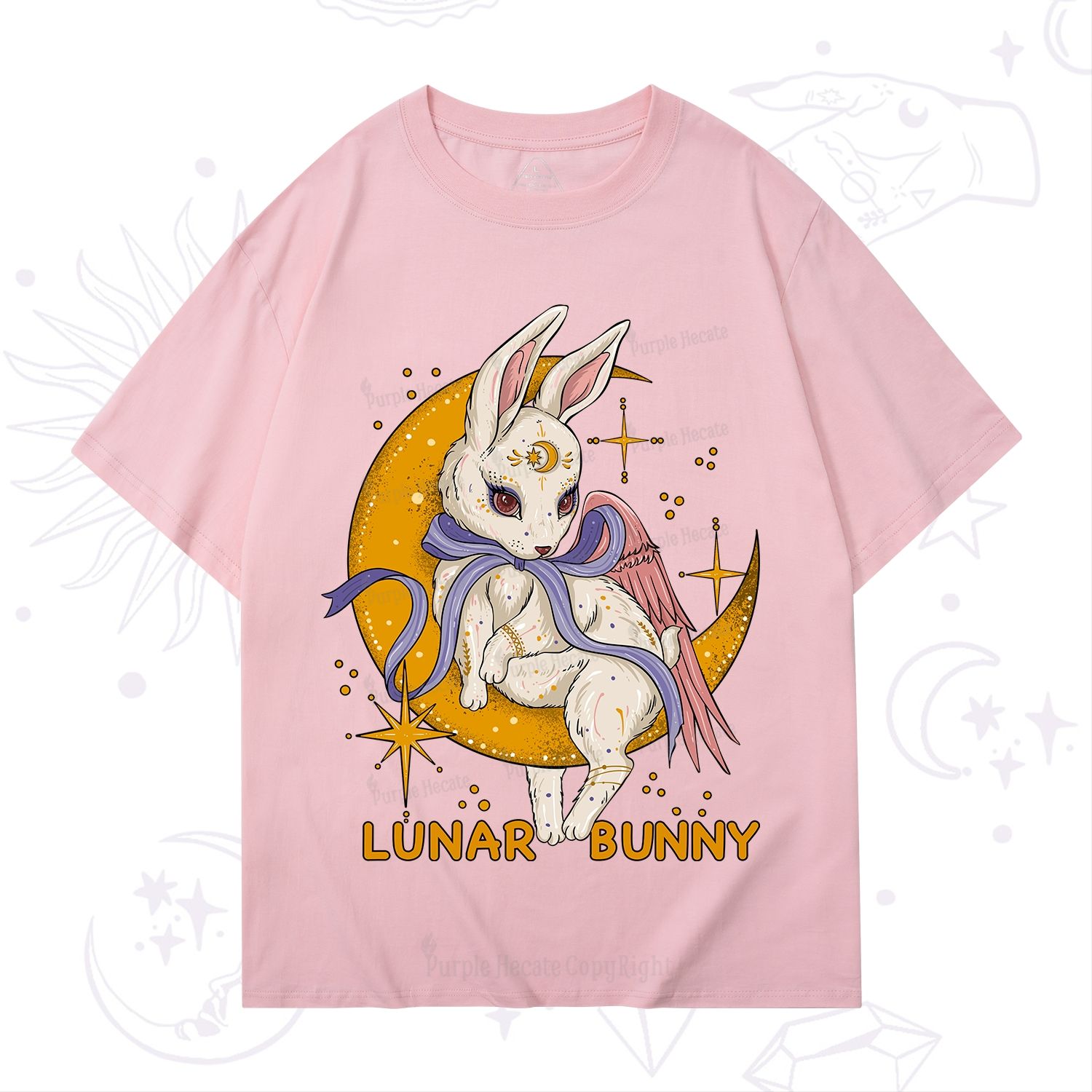 Purplehecate Lunar Bunny Easter T-Shirt
