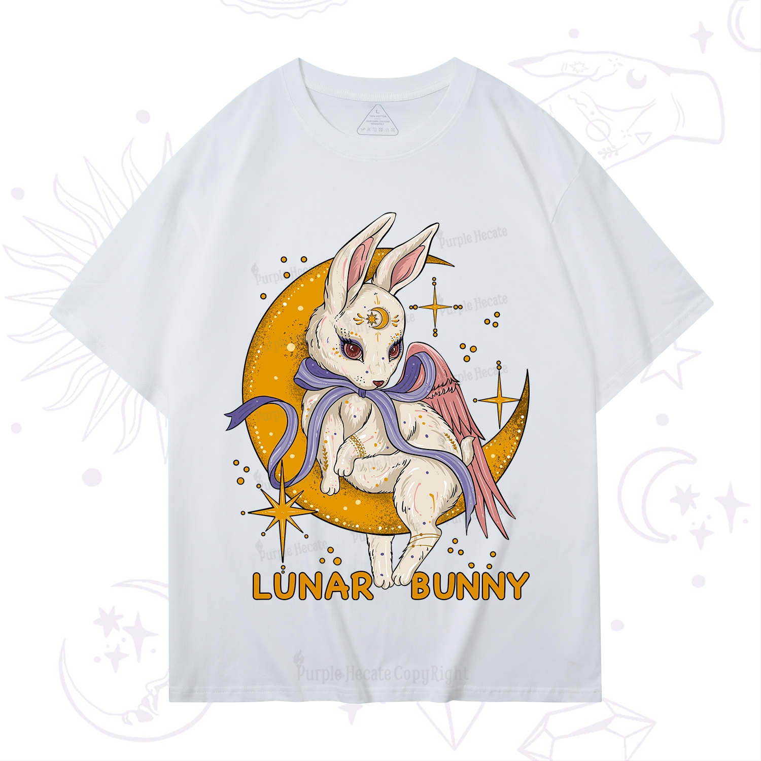 Purplehecate Lunar Bunny Easter T-Shirt