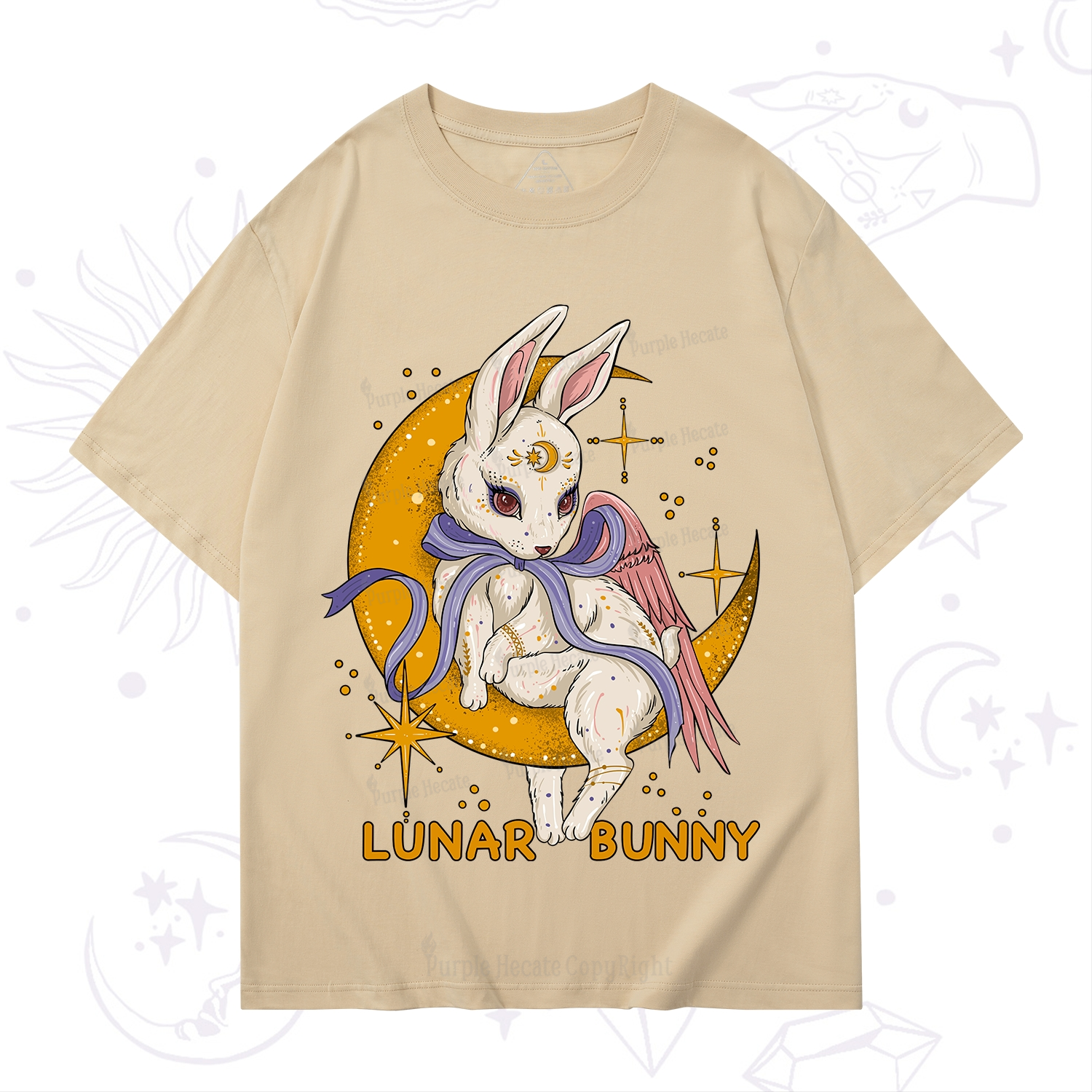 Purplehecate Lunar Bunny Easter T-Shirt